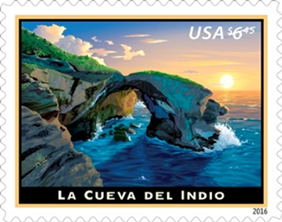 La Cueva del Indio stamp