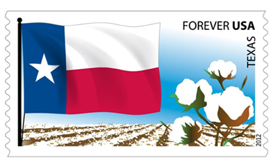 Flags of Our Nation stamp - Texas