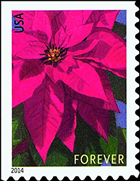 Poinsettia stamp