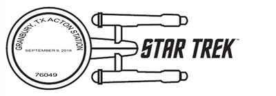 Granbury Star Trek postmark