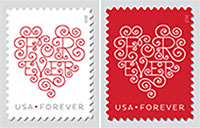 2014 - Forever Hearts stamp