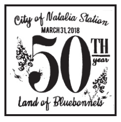 Natalia Bluebonnet Festival 50th Anniversary Pictorial Postmark