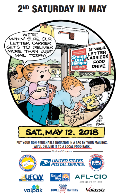 Help Stamp Out Hunger in Lubbock TX on Saturday May 12