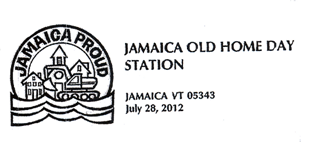 Jamaica, VT Post office postmark 