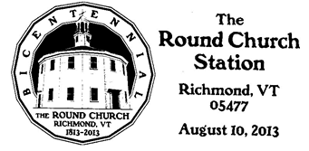 Round Church postmark