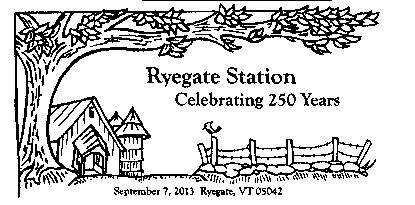 Ryegate Station postmark