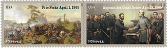 Battle of Five Forks stamp