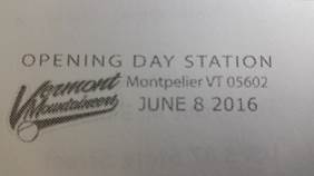 Montpelier, Vt. Celebrates 14 years of Mountaineer Baseball with a Pictorial Postmark