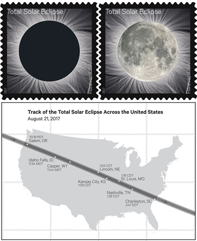 Total Eclipse of the Sun stamp