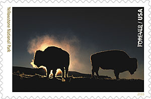 Yellowstone National Park stamp