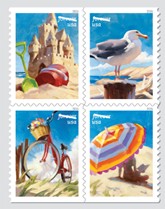 A Day at the Beach Forever Stamps