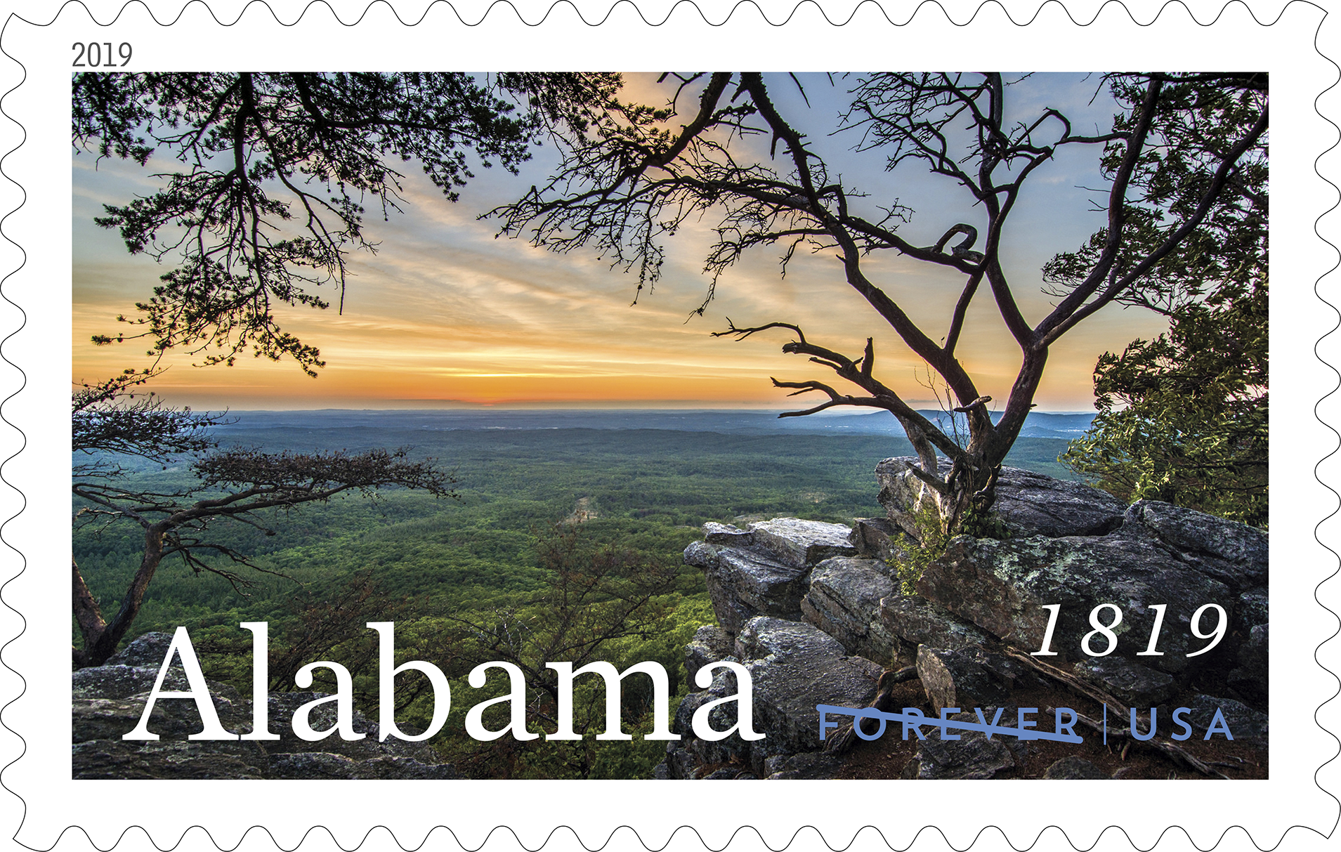 Alabama Statehood bicentennial Forever stamp