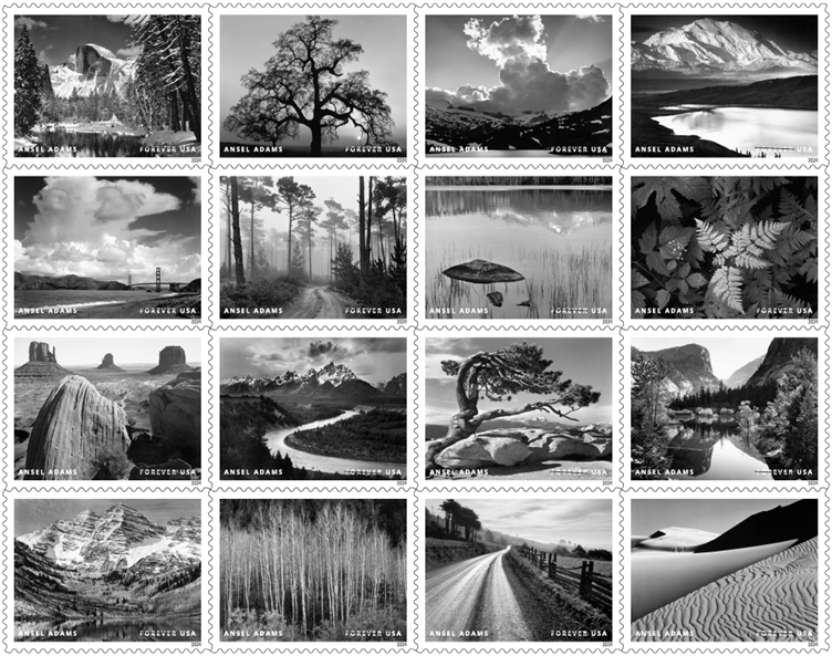 Ansel Adams stamps