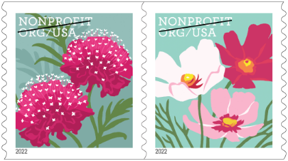 Nonprofit Butterfly Garden Flower Stamps