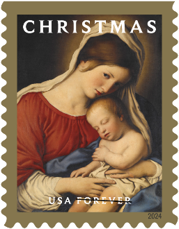 Christmas Madonna and Child stamp
