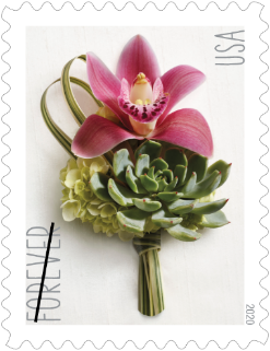 Contemporary Boutonniere stamp