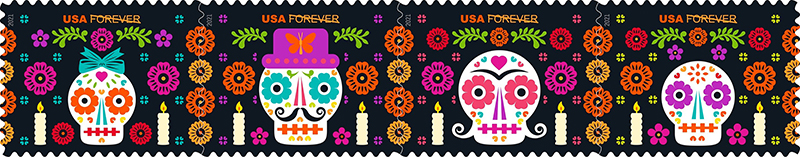 Day of the Dead Forever stamps