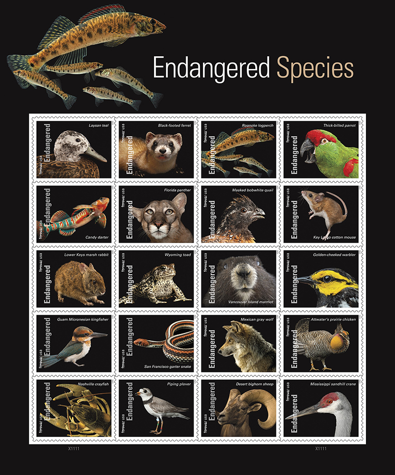 Endangerd Species Act Forever stamps