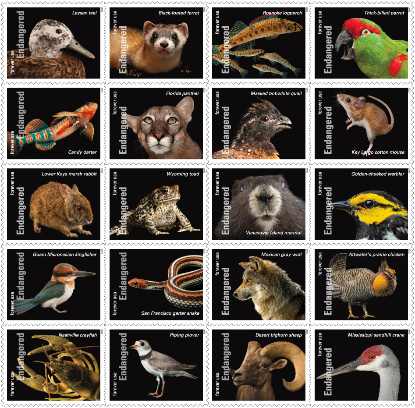 Endangered Species stamps