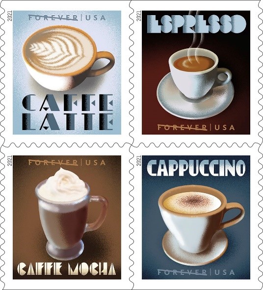 Espresso Drinks Forever Stamps