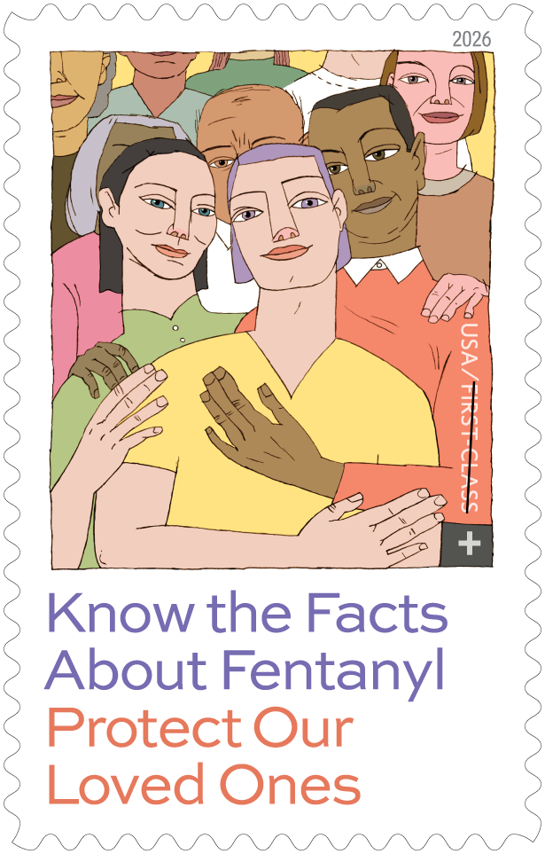 Fentanyl awareness semipostal stamp