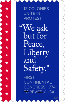 First Continental Congress, 1774 stamp