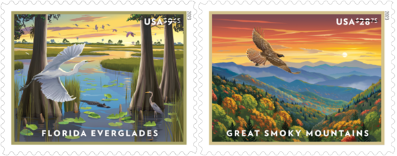 Florida Everglades and Great Smoky Mountains Stamps