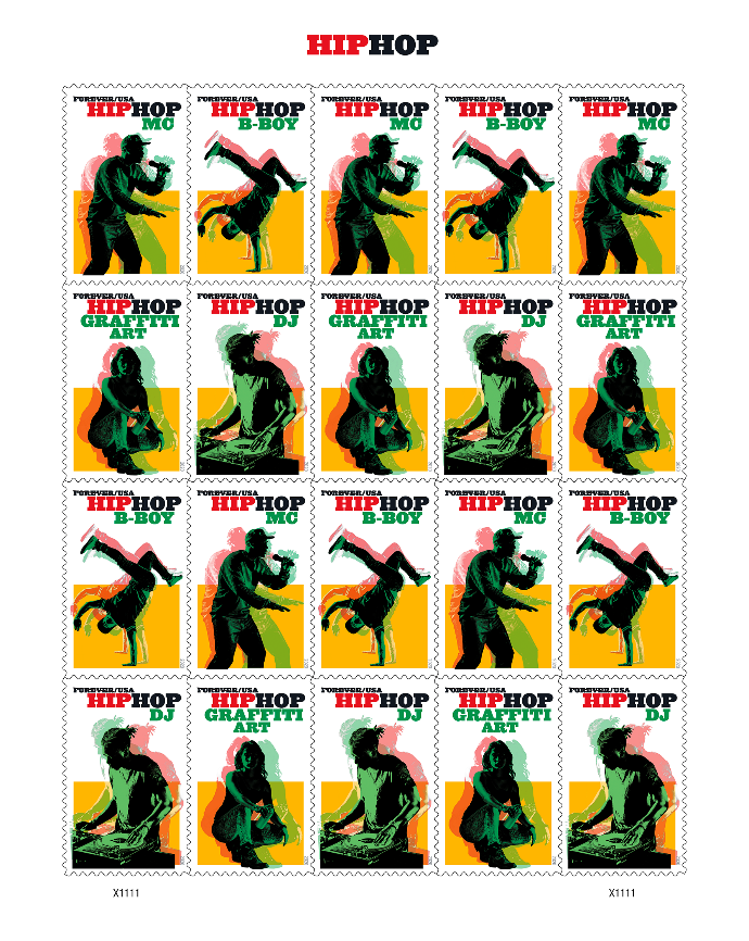 Hip Hop Forever stamp sheet