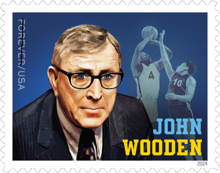 John Wooden stamp