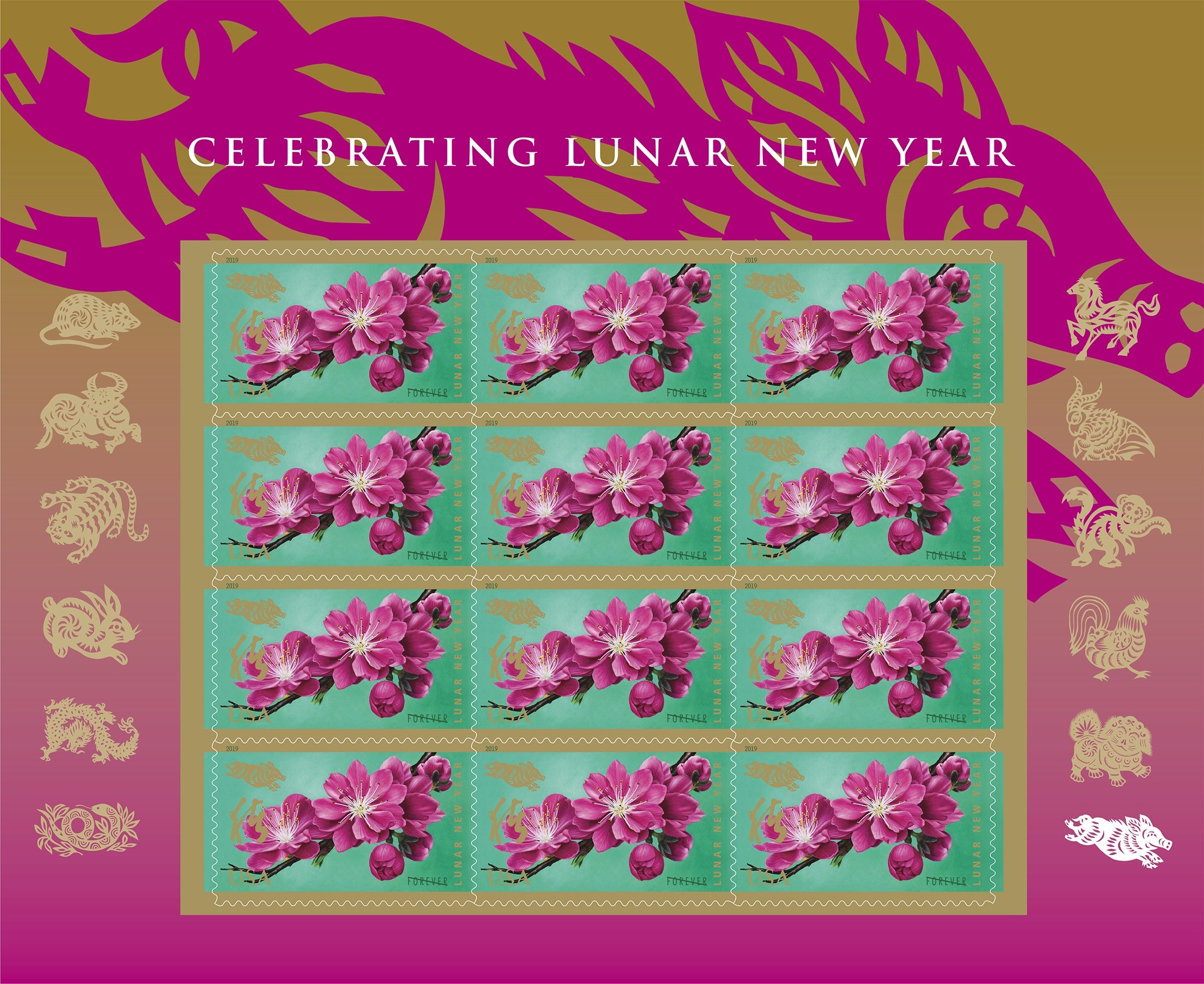 Lunar New Year, Year of the Boar stamp