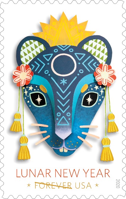 Lunar New Year - Year of the Rat stamp
