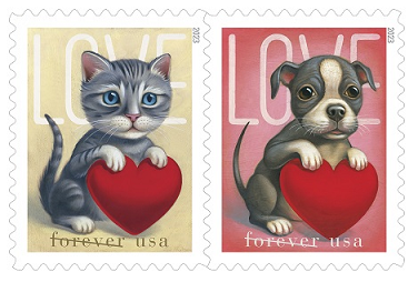 Love of Pets Forever stamps