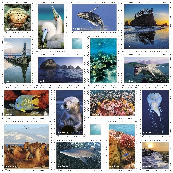 Marine Sanctuaries Forever stamps