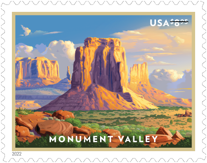 Monument Valley Priority stamp