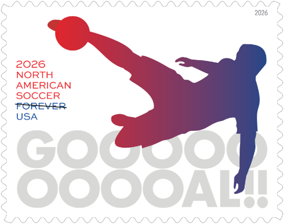 North American soccer stamp