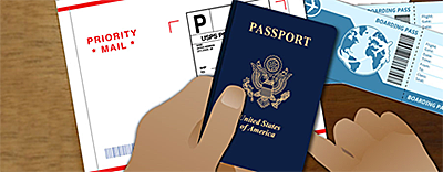 US Passport and Priority Mail