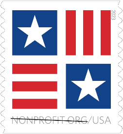 Patriotic Block stamp