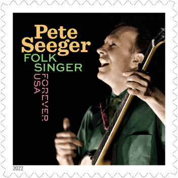 Folk Singer Pete Seeger Forever stamp