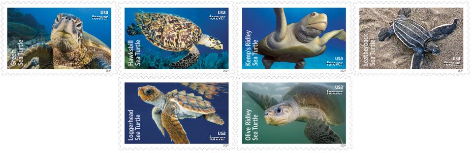 Protect Sea Turtles stamps