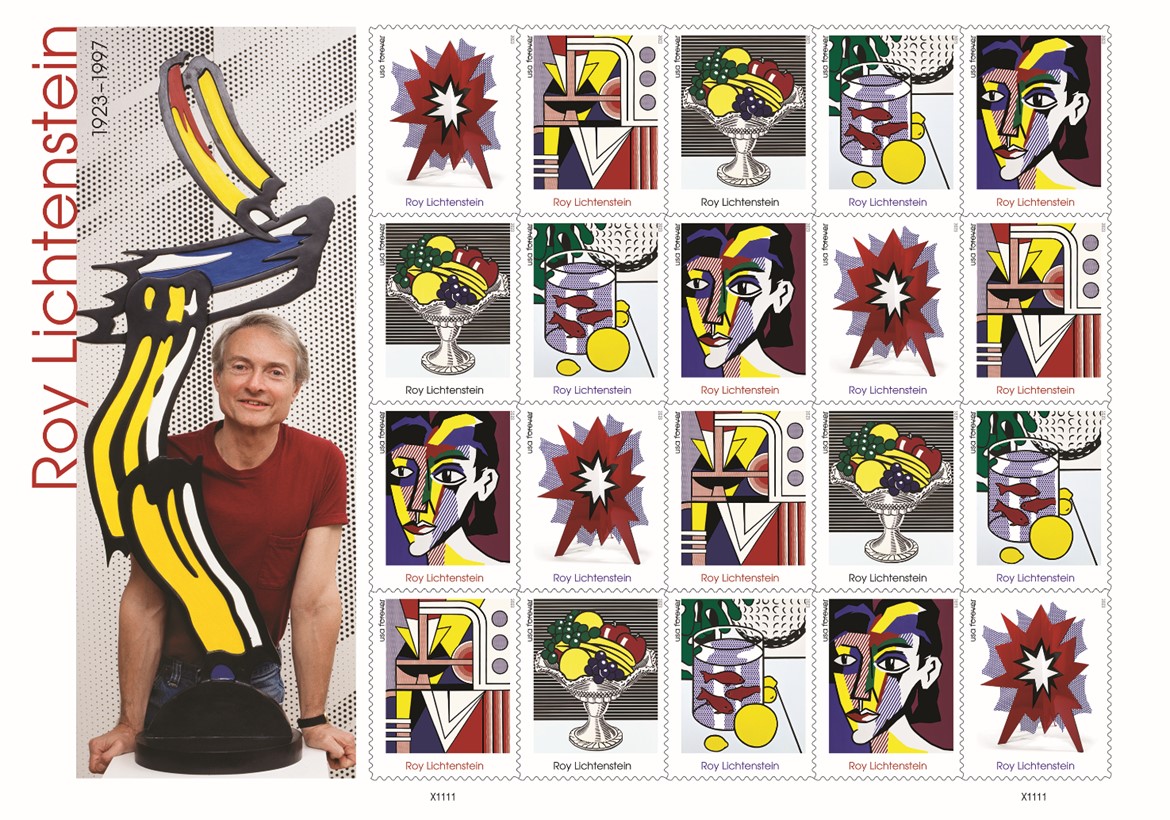 Artist Roy Lichtenstein’s Work Stamps