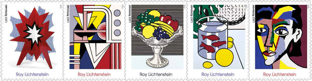 Artist Roy Lichtenstein’s Work Stamps