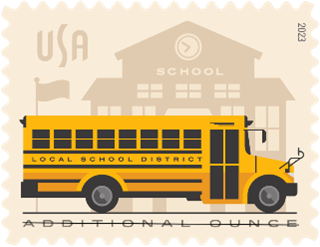 School Bus stamp