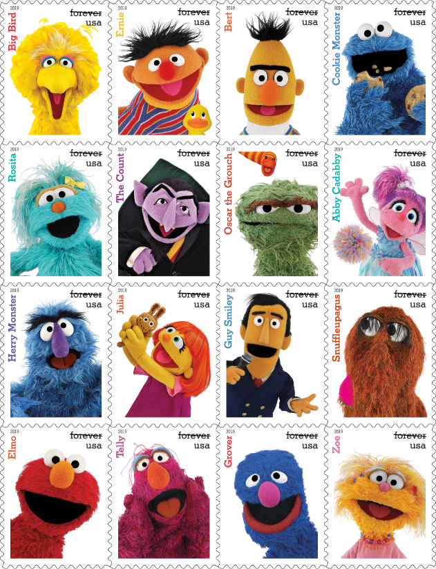 Sesame Street stamps
