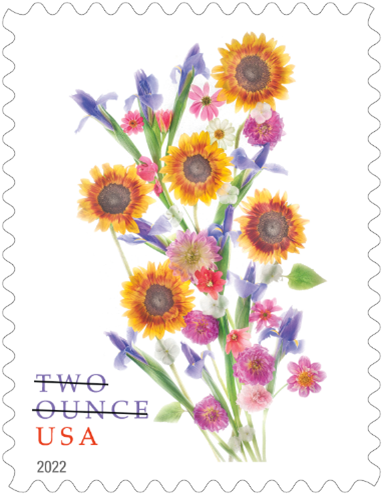Sunflower Bouquet 2 ounce stamp