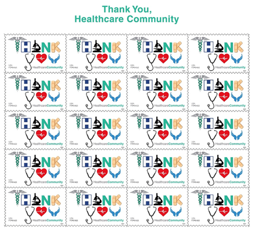 Thank You Healthcare Community Stamp