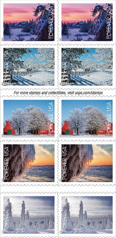 Winter Landscapes Stamps