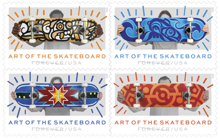 Skateboard forever stamps