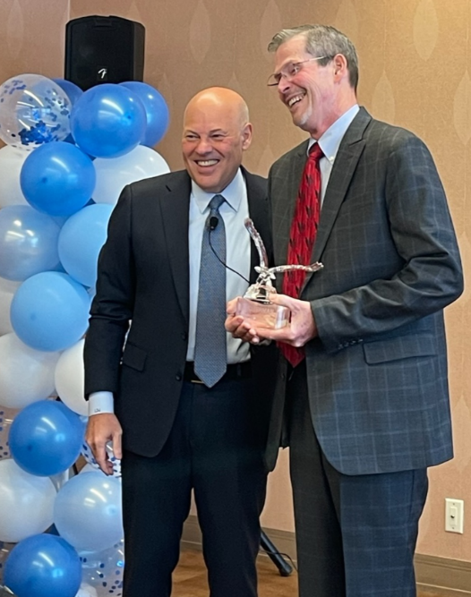 USPS Alaska District  Manager Ron Haberman with Postmaster General Louis DeJoy