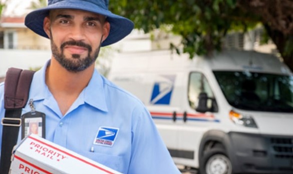 Rural Carrier deliveing packages