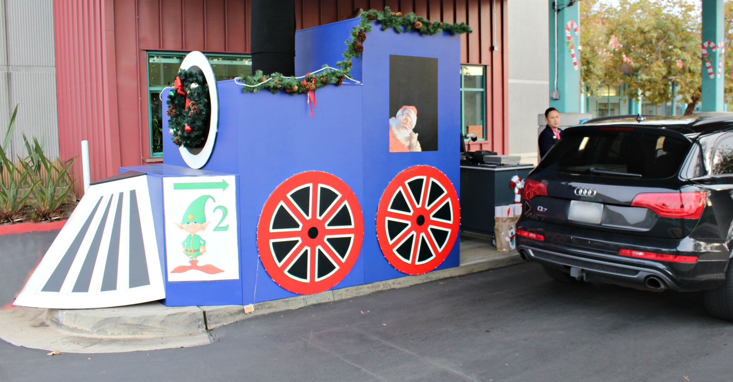 Drive through train-San Diego